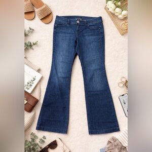 White House‎ Black Market WHBM Noir bootcut denim jeans Size 10